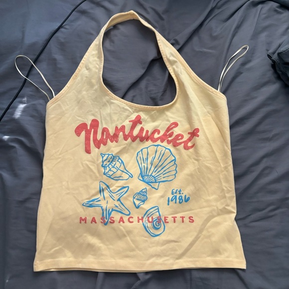 Yellow Nantucket Halter Top - Picture 1 of 3